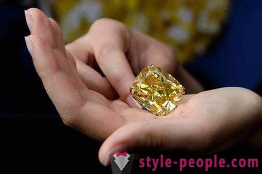 Yellow Diamond: egenskaper, opprinnelse, utvinning og interessante fakta