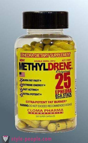 Fat Burner Methyldrene 25: anmeldelser
