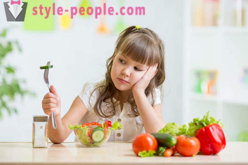 Hvordan lære et barn til å spise grønnsaker