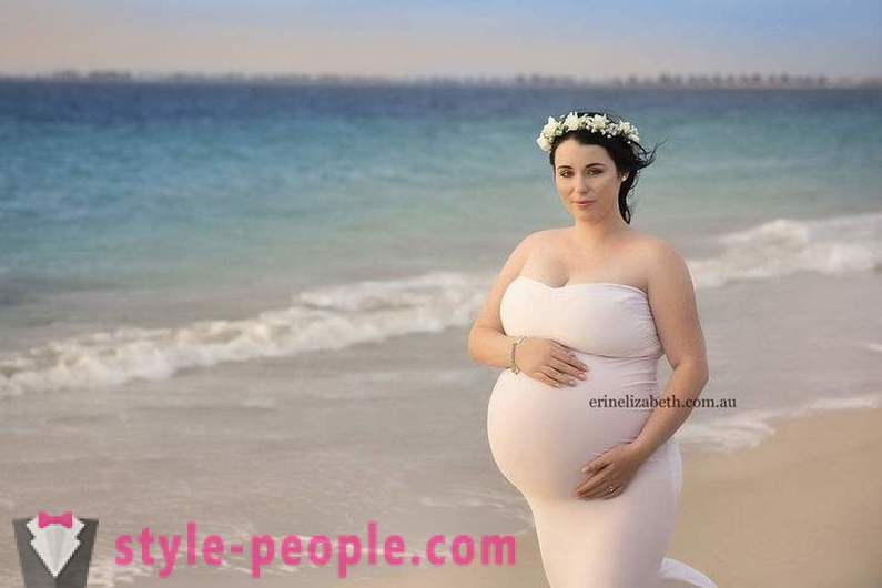 Bilder av en kvinne som er gravid pyaternyashkami
