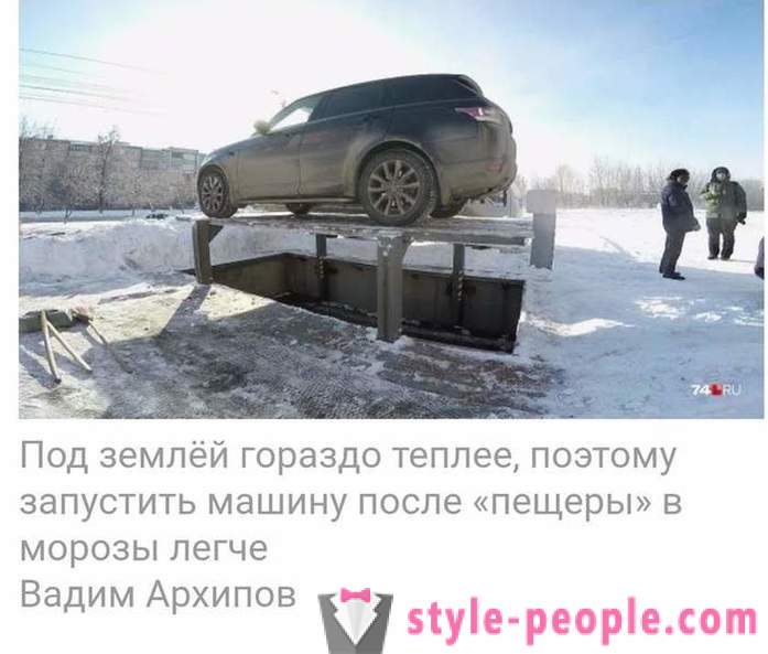 Network forstyrret video fra Chelyabinsk med underjordisk parkering