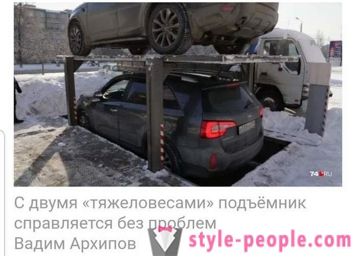 Network forstyrret video fra Chelyabinsk med underjordisk parkering