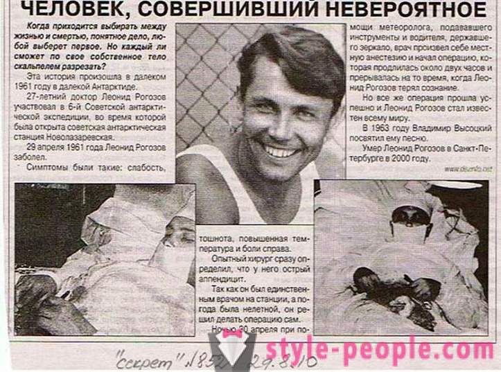 Russiske kirurgen som opererte på seg selv