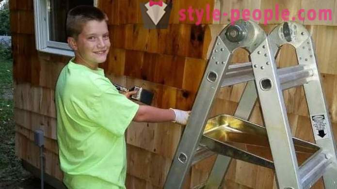 13-år gammel gutt bygget seg et hus