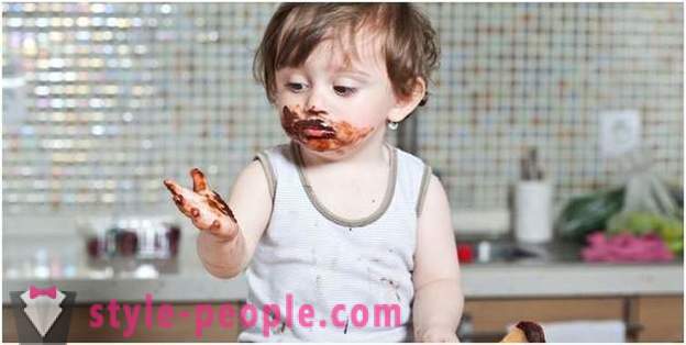 Barnet elsker sjokolade: bruk av godbiter