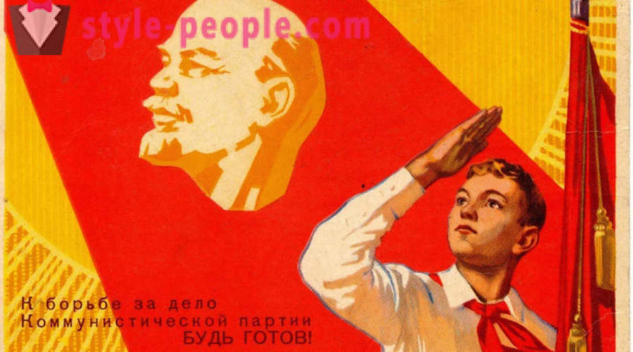 Historien og rollen av pionerene i Sovjetunionen