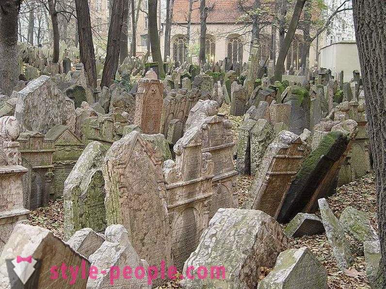 Multilayer jødiske kirkegården i Praha