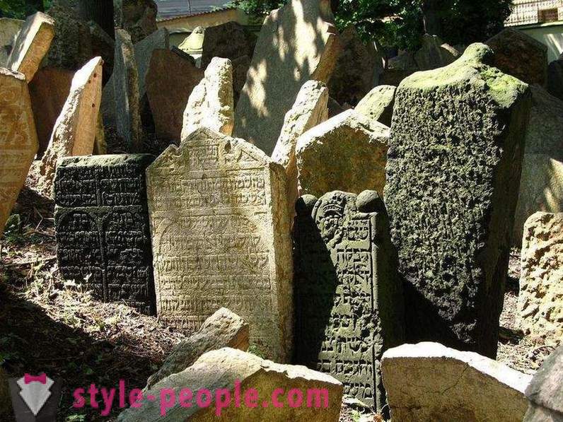 Multilayer jødiske kirkegården i Praha