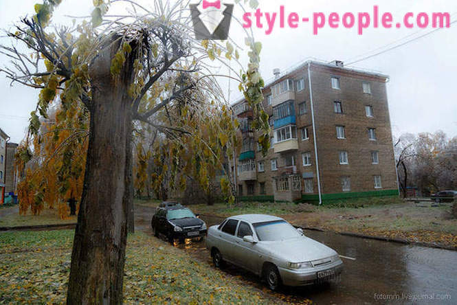 Kjølt regn i Cheboksary