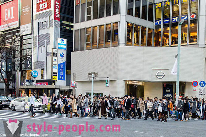 Litt om japanske bad og en spasertur langs hovedgaten i Tokyo