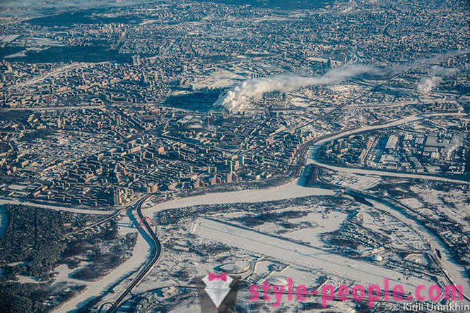Winter Moskva fugleperspektiv
