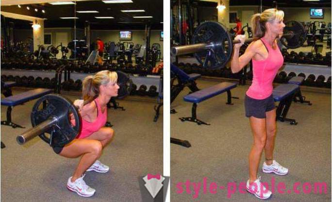 Øvelser for gym for vekttap jenter. Liste over øvelser i gymsalen for jenter
