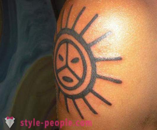 Sun - tatovering positive mennesker, sterk talisman