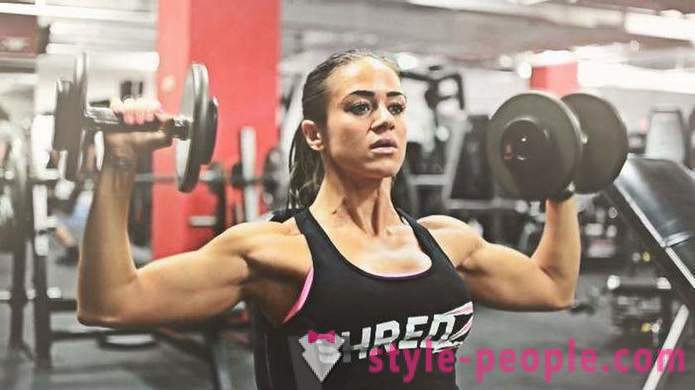 Kvinne bodybuilding. Komplekset makt øvelser for kvinner