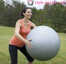 Trening på fitball Slimming. De beste øvelsene (fitball) for nybegynnere