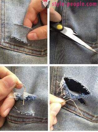 Designer ting med sine egne hender, eller hvordan vakre revet jeans