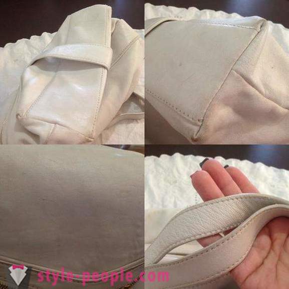 Hvordan du rengjør en hvit skinnpose og ødelegge dens utseende